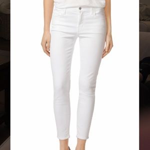 J Brand 835 Midrise Cropped Skinny Jeans white 24